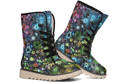 Trippy Constellation Moon Boots Polarboots Electro Threads