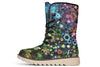 Trippy Constellation Moon Boots Polarboots Electro Threads Women's Moon Boots Cream White Sole US 4.5 / EU35