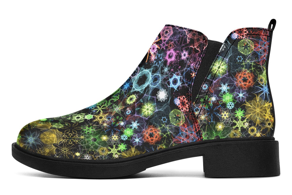 Trippy Constellation Neat Vibe Boots Neatboots YWF Women's Neat Vibe Boots Black Sole US 4.5 / EU35