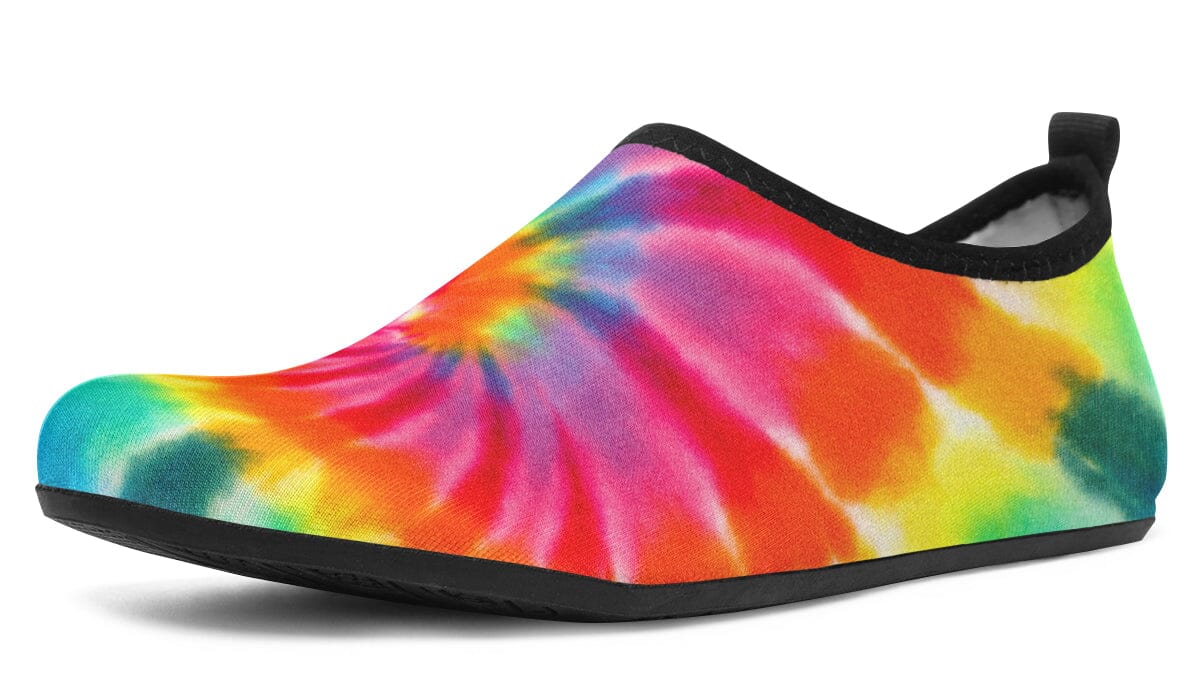 Tye Dye Barefoot Shoes Aquabarefootshoes YWF Women's Aqua Barefoot Shoes Black Sole US 3-4 / EU34-35