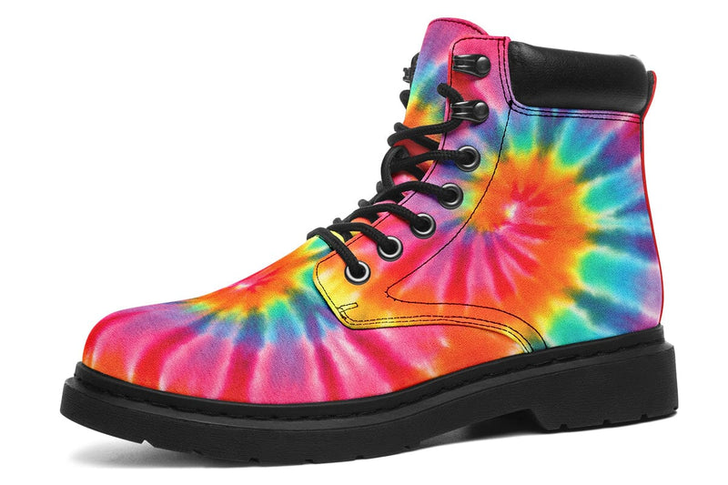 Tye Dye Classic Vibe Boots Classicboots YWF Women's Classic Vibe Boots Black Sole US 4.5 / EU35