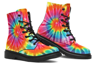 Tye Dye Combat Boots Boots YWF