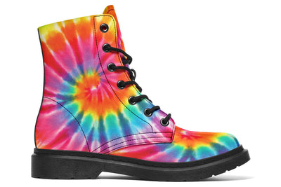 Tye Dye Combat Boots Boots YWF