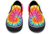 Tye Dye Slip on Shoes Slipons YWF