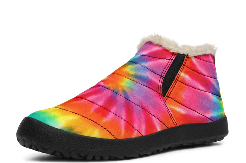 Tyedye Winter Slippers WinterSlippers Electro Threads Women's Winter Slippers Black Sole US 4.5 / EU35