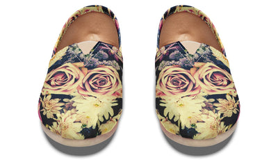 Vintage Flowers Casual Slip on Shoes Casualshoes YWF