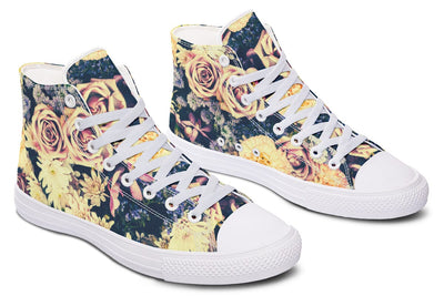 Vintage Flowers High Top Shoes Hightops YWF