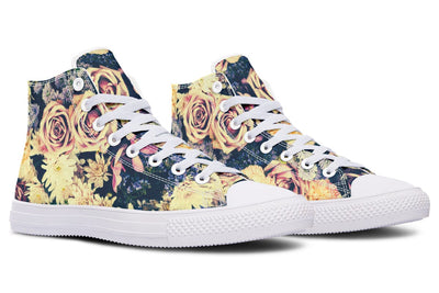 Vintage Flowers High Top Shoes Hightops YWF