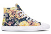 Vintage Flowers High Top Shoes Hightops YWF