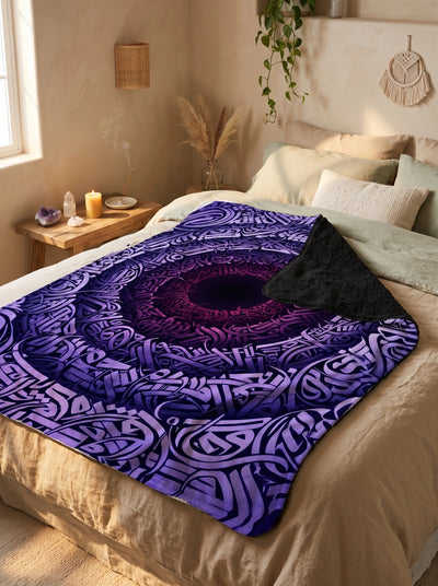 Violet Vortex Blanket Blanket Electro Threads