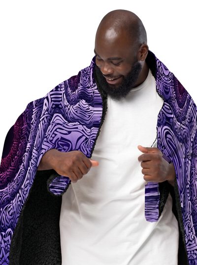 Violet Vortex Blanket Blanket Electro Threads