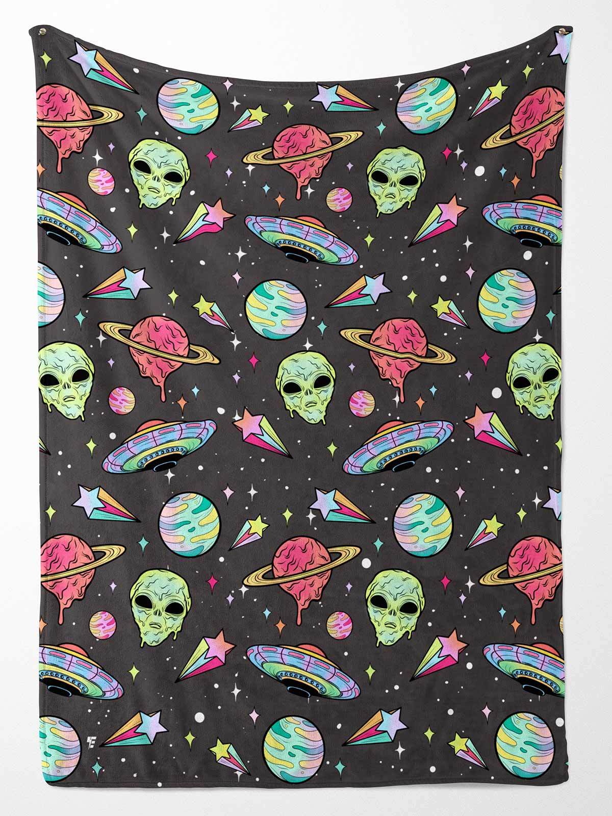 Alien Drip Party Blanket Blanket Electro Threads 