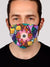 Alien Mushroom 1 Face Mask Face Masks Electro Threads 