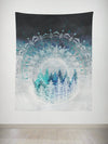 Among the Pines Mandala Tapestry Tapestry Electro Threads