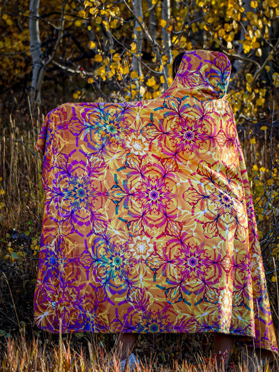Autumn Mandala Hooded Blanket Hooded Blanket Electro Threads