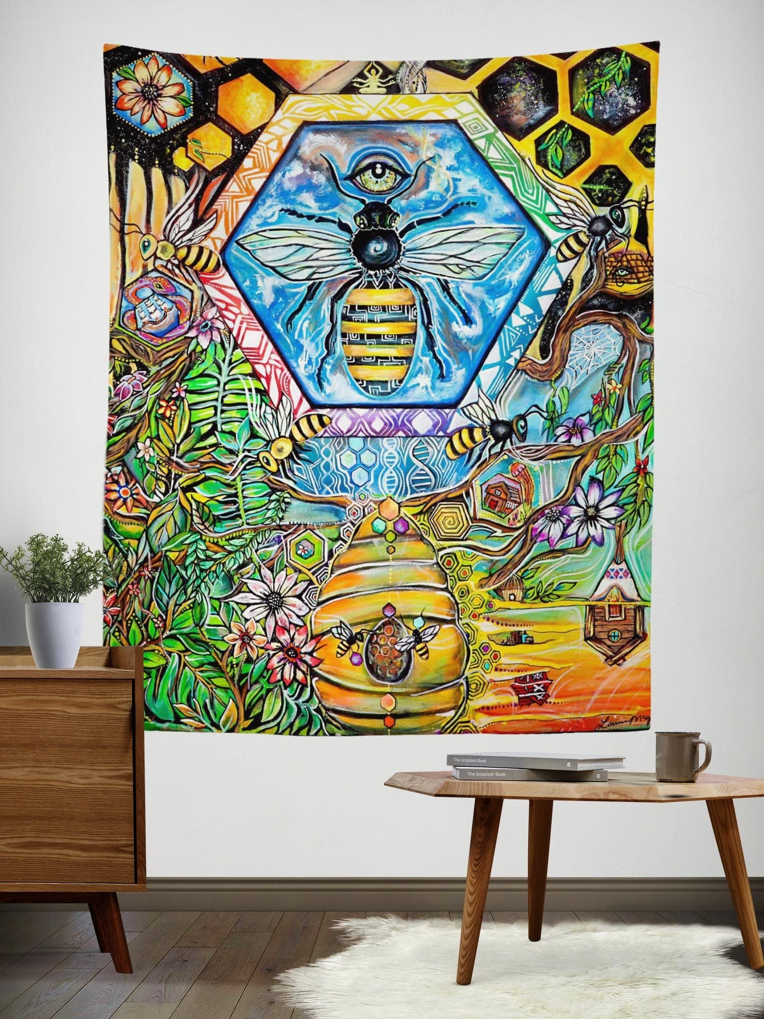Bee Conscious Tapestry Electro Threads 