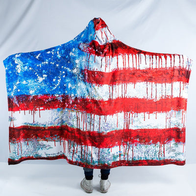 Bleed America Hooded Blanket Hooded Blanket Electro Threads
