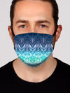 Blue Matrix Face Mask Face Masks Electro Threads