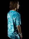 Blue Tie Dye Unisex Crew T-Shirts Electro Threads