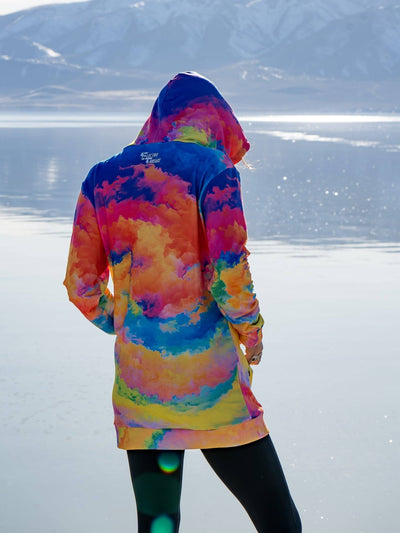 Color Storm Hooded Dress Hoodie Dress Electro Threads