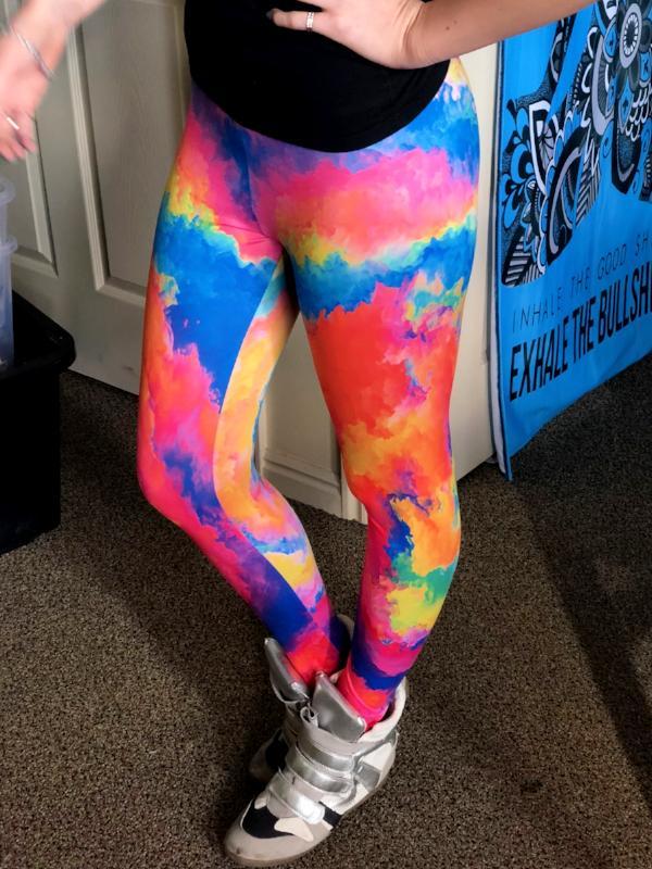 Tiger Stripes (Colorful) Leggings - Electro Threads