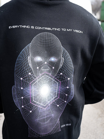 Consciousness Rising Pullover Hoodie Pullover Hoodies Electro Threads
