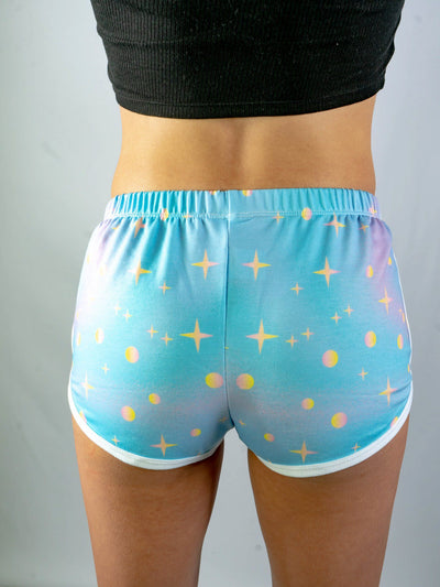 Cosmic Cancer Retro Shorts Women's Shorts Electro Threads