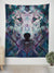 Crystal Wolf Tapestry Tapestry Electro Threads 