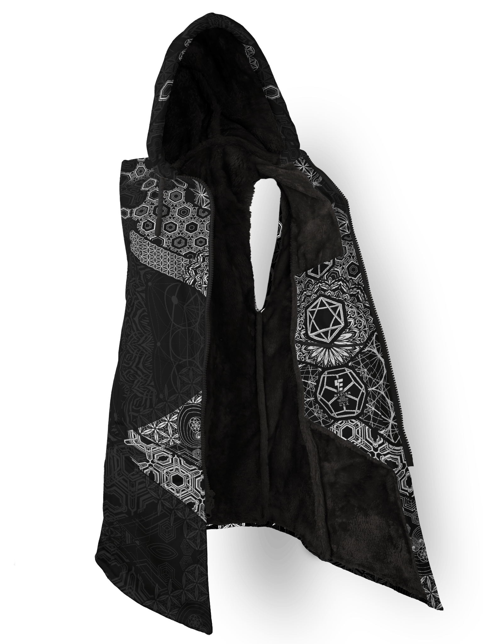 Dark Sync Cyber Cloak Cyber Cloak TCG Sleeveless-No Bag XX-Small Black Sherpa