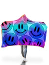 Don't Tell Me To Me To Smile Hooded Blanket Hooded Blanket Electro Threads