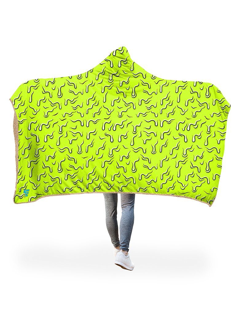 Drippy (Green) Hooded Blanket Hooded Blanket Electro Threads 