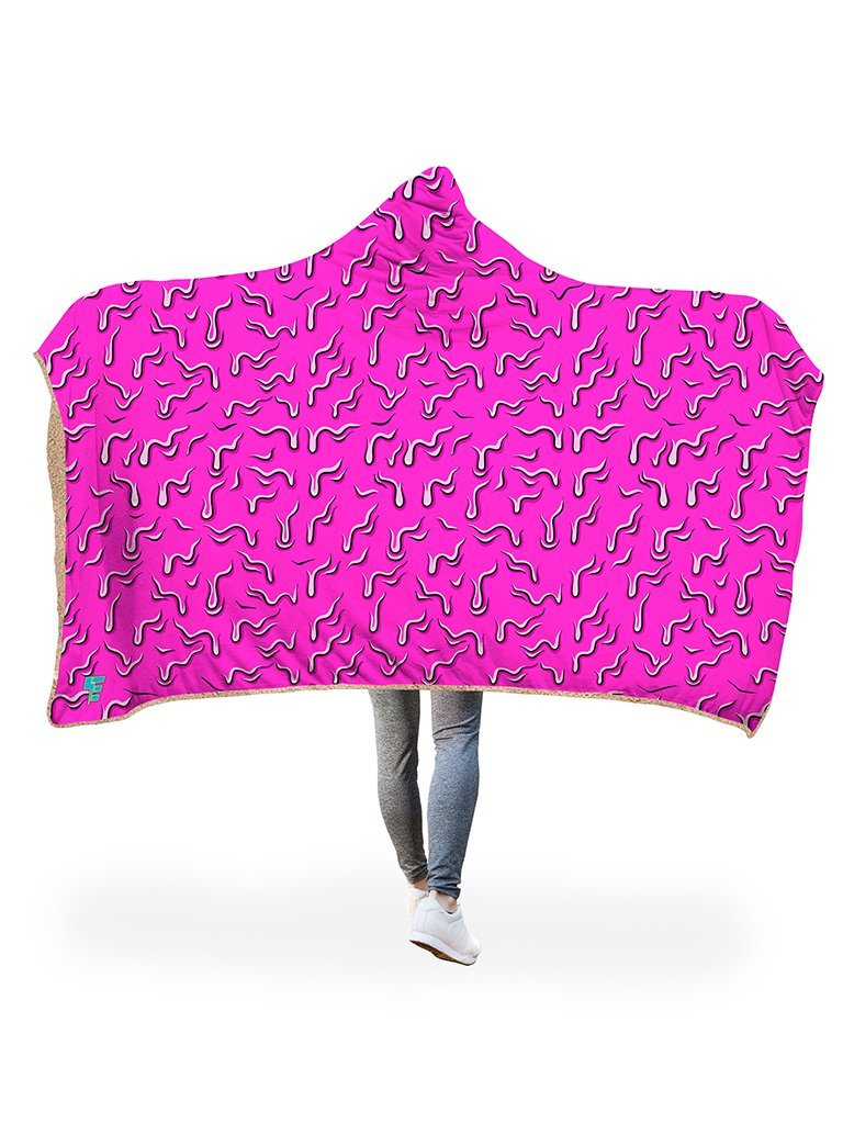 Drippy (Pink) Hooded Blanket Hooded Blanket Electro Threads 