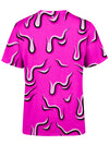 Drippy (Pink) Unisex Crew T-Shirts Electro Threads