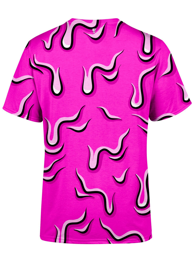 Drippy (Pink) Unisex Crew T-Shirts Electro Threads 