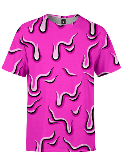 Drippy (Pink) Unisex Crew T-Shirts Electro Threads