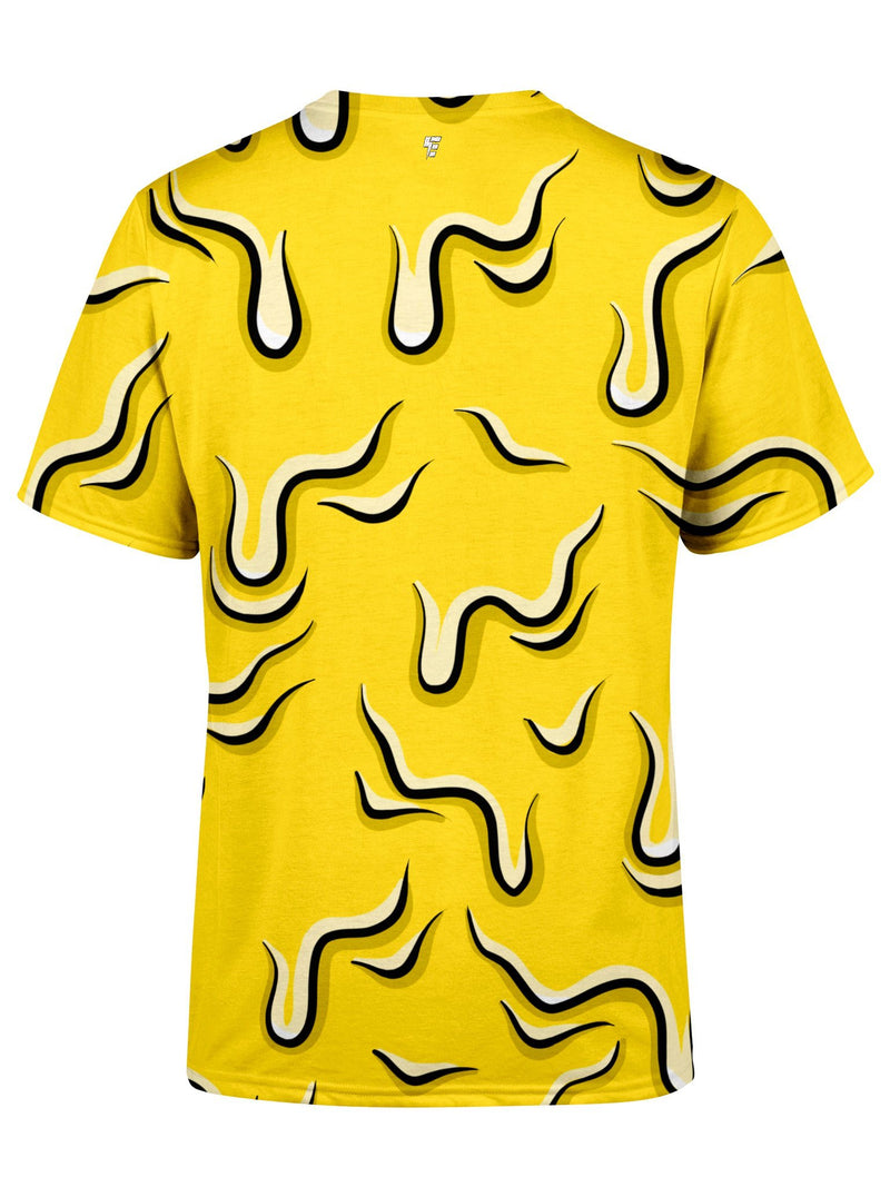 Drippy (Yellow) Unisex Crew T-Shirts Electro Threads 