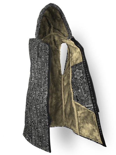 Egyptian Glyphs (Black) Cyber Cloak Cyber Cloak TCG Sleeveless-No Bag XX-Small Beige Sherpa