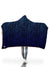 Egyptian Glyphs (Blue) Hooded Blanket Hooded Blanket Electro Threads 