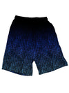 Egyptian Glyphs (Blue) Shorts Mens Shorts Electro Threads