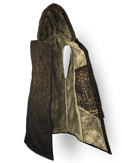 Egyptian Glyphs (Faded Gold) Cyber Cloak Cyber Cloak TCG Sleeveless-No Bag XX-Small Beige Sherpa