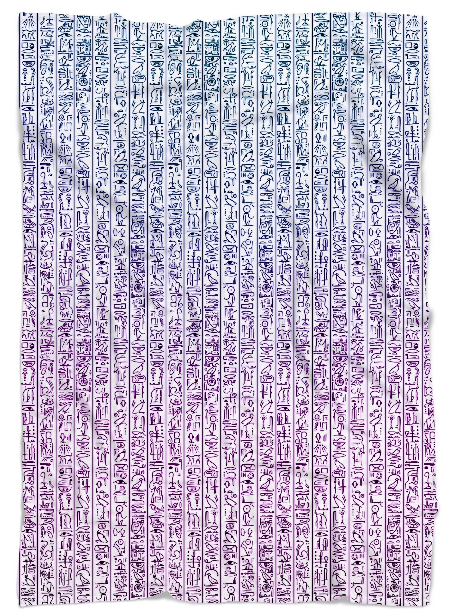 Egyptian Glyphs (Magenta) Blanket Blanket Electro Threads 