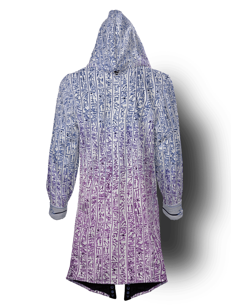 Egyptian Glyphs (Magenta) Cyber Cloak Cyber Cloak Electro Threads Long Sleeve-No Bag XX-Small Black Sherpa