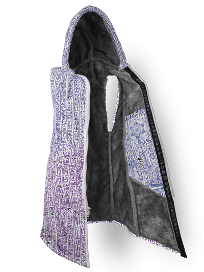 Egyptian Glyphs (Magenta) Cyber Cloak Cyber Cloak TCG Sleeveless-No Bag XX-Small Cosmic Fur (Grey)