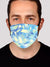 Electric Stain Glass (Blue Ice) Face Mask Face Masks Electro Threads 