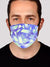 Electric Stain Glass (Indigo Ice) Face Mask Face Masks Electro Threads 