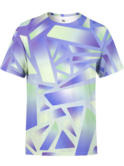 Electric Stain Glass (Indigo Ice) Unisex Crew T-Shirts Space Queen