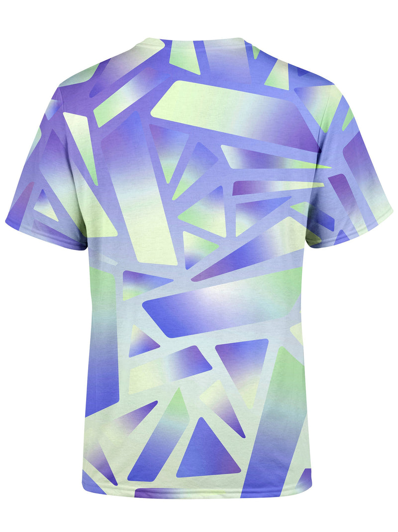 Electric Stain Glass (Indigo Ice) Unisex Crew T-Shirts Space Queen 