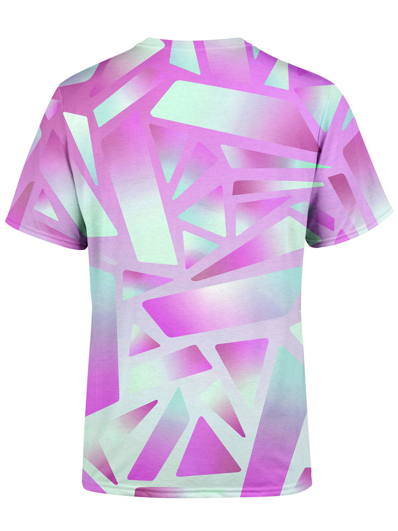 Electric Stain Glass (Pink Ice) Unisex Crew T-Shirts Space Queen 