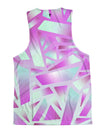 Electric Stain Glass (Pink Ice) Unisex Tank Top Tank Tops Electro Threads