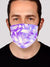 Electric Stain Glass (Purple Ice) Face Mask Face Masks Electro Threads 
